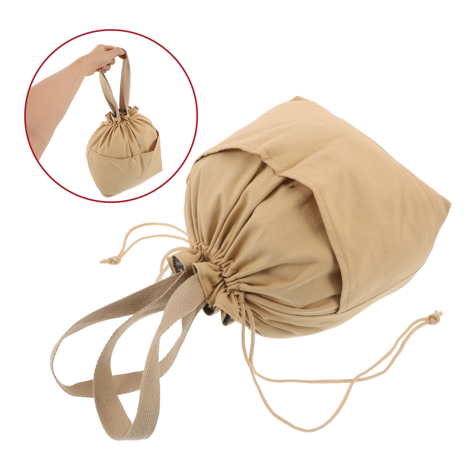 Meal Prep Japanese - Japanese Style Insulated Canvas Drawstring Lunch