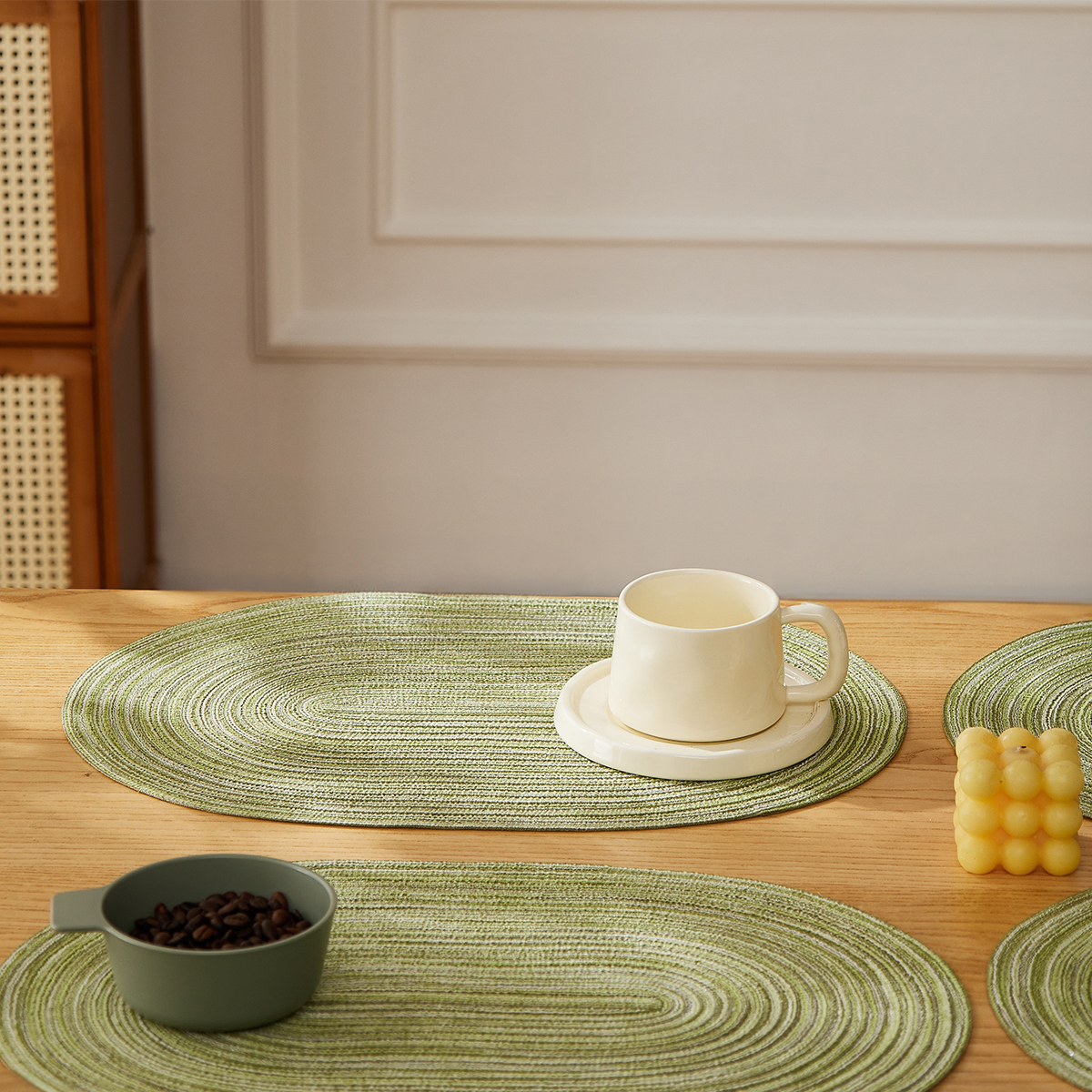 Food Prep Mat - Placemats Set of 4,Heat resistant pad,Place