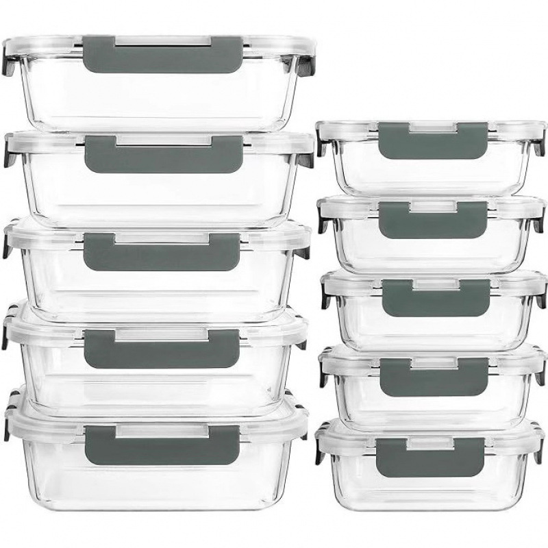 Meal Prep List - Glass Food Storage Container With Lid