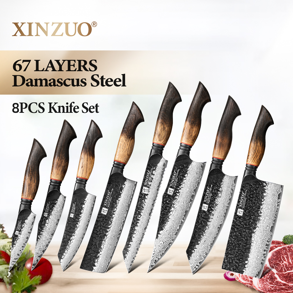 Meal Prep Chef - XINZUO Eight-piece Kitchen Knife Set 67