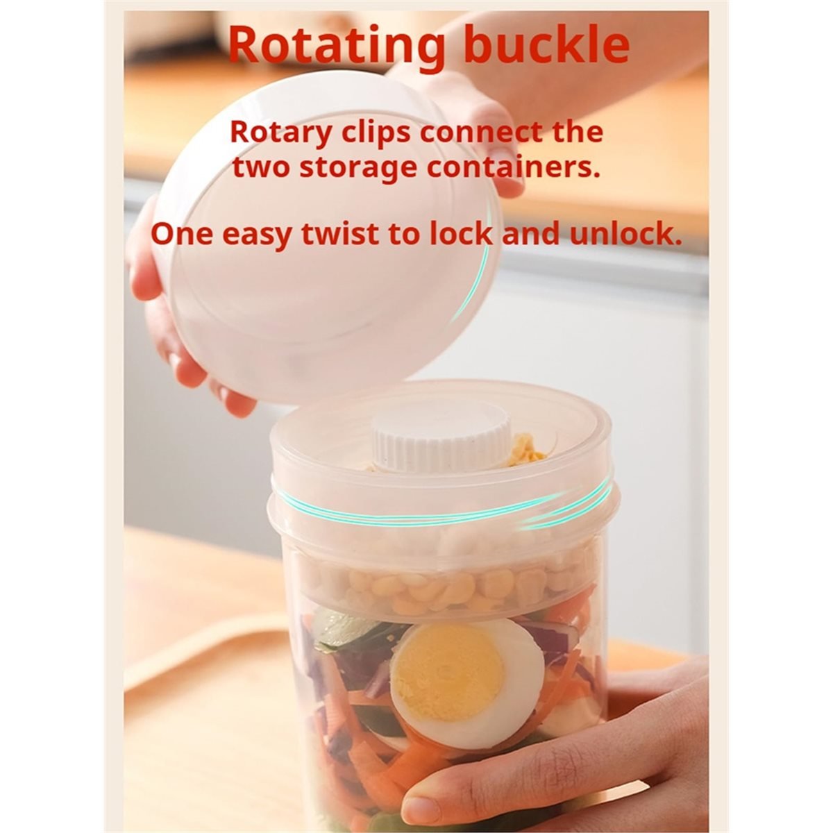 Leakproof Salad Jars - Wet/Dry - Meal Prep Jar Salad のレビューと価格