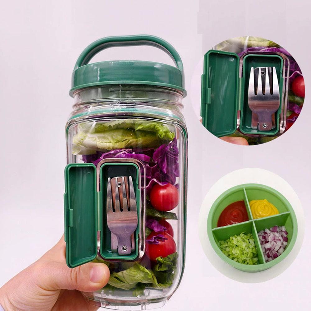 Portable Salad Container Jar w - Meal Prep List のレビューと価格