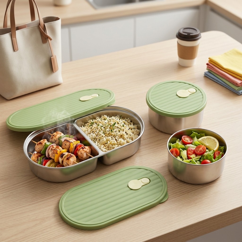 Microwavable 304 Stainless Ste - Meal Prep List のレビューと価格