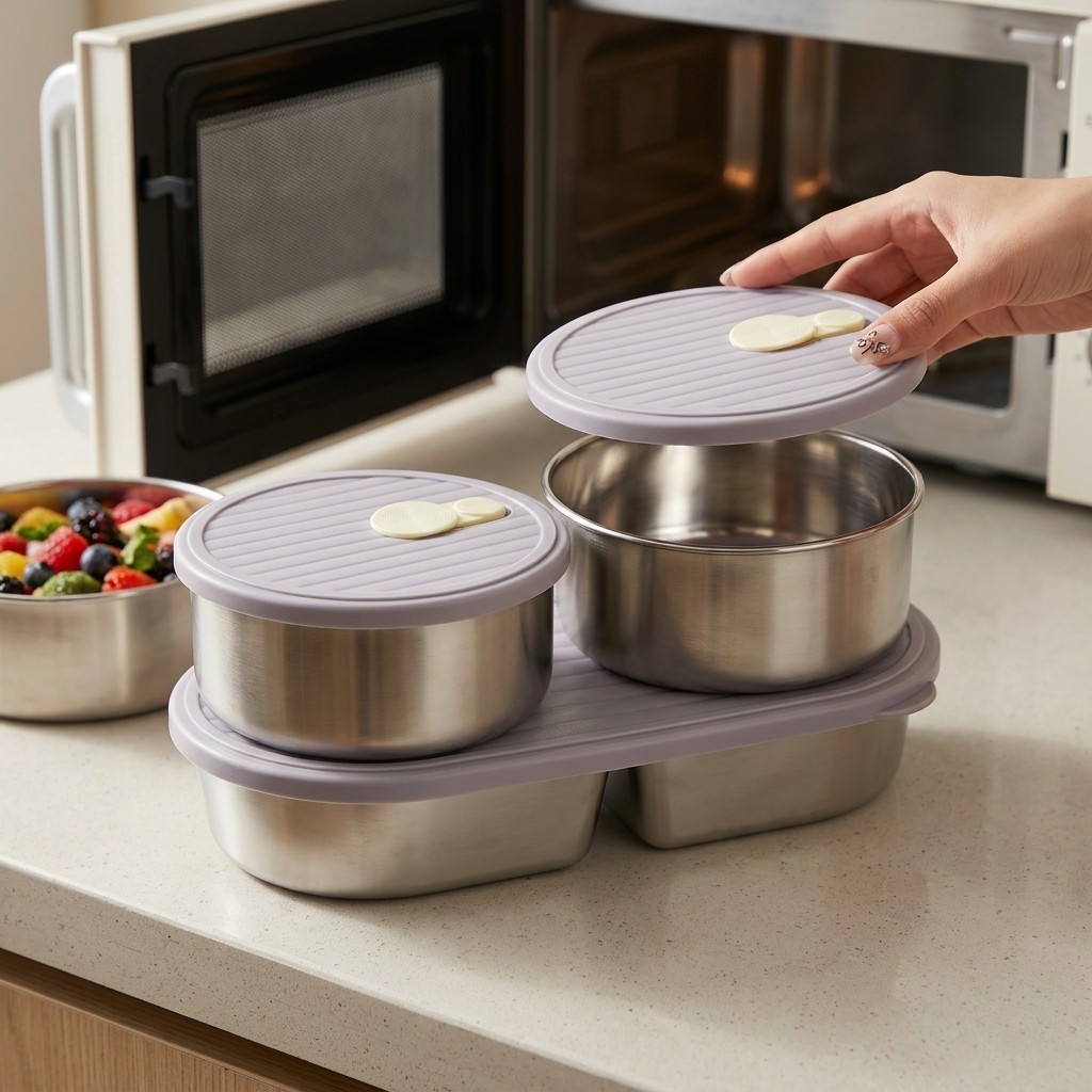 Microwavable 304 Stainless Ste - Meal Prep List のレビューと価格