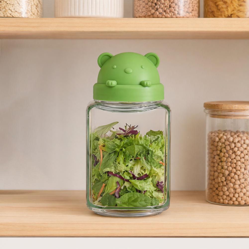 Acrylic Food Storage Jar Cute  - Meal Prep Jar Salad のレビューと価格