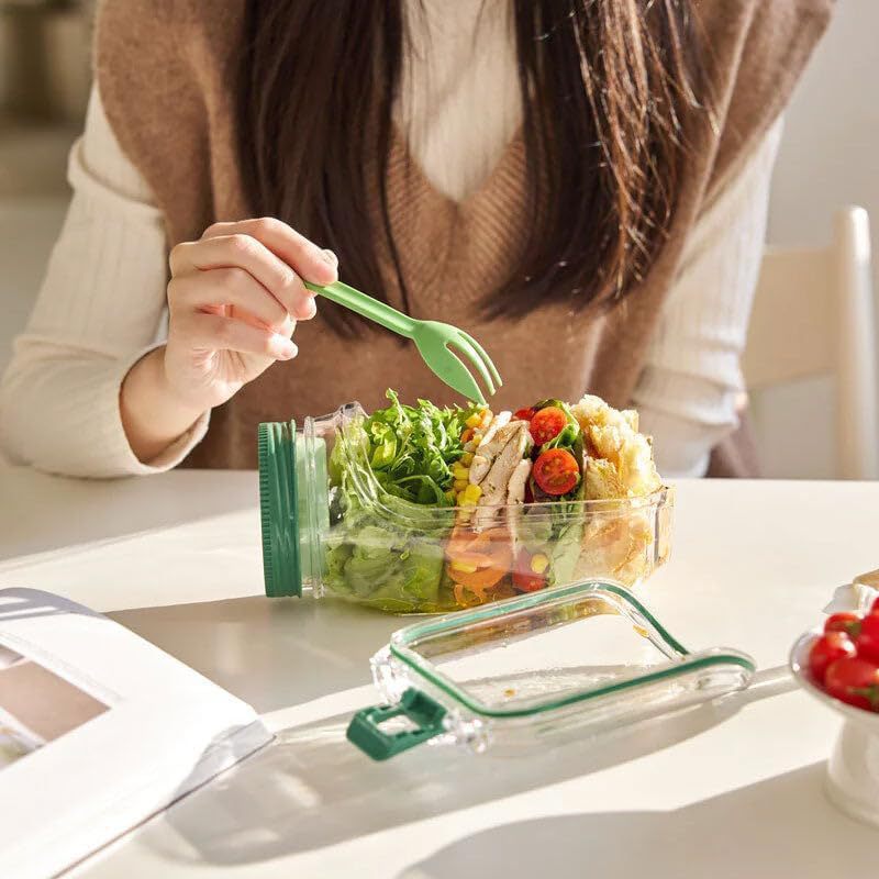 Salad Pod Salad Jars with Lids - Meal Prep Jar Salad のレビューと価格