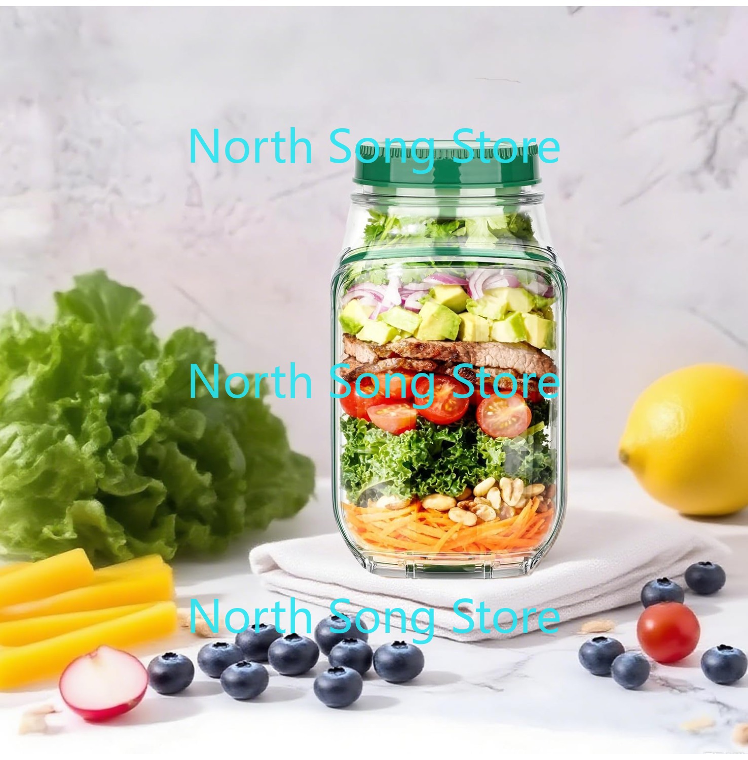 2026 NewSide-Opening Salad Mas - Meal Prep Jar Salad のレビューと価格