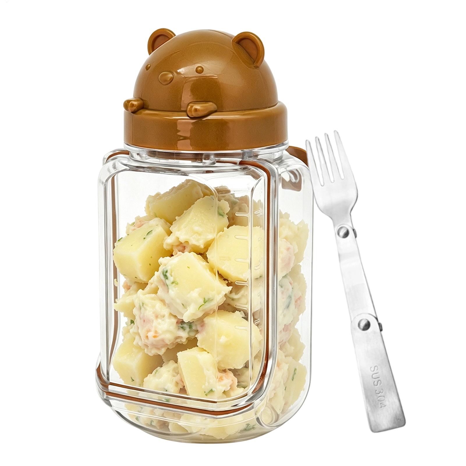 Salad Jar Clear Food Canisters - Meal Prep Restaurant のレビューと価格