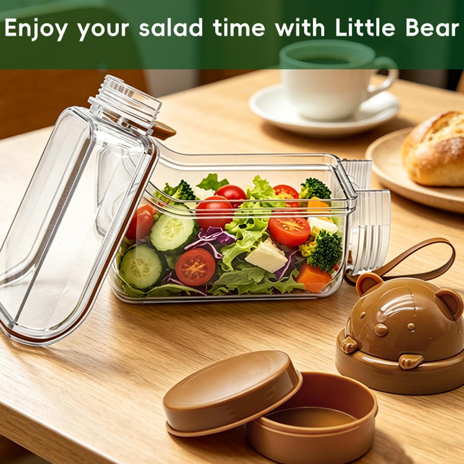 Salad Jar Clear Food Canisters - Meal Prep Restaurant のレビューと価格