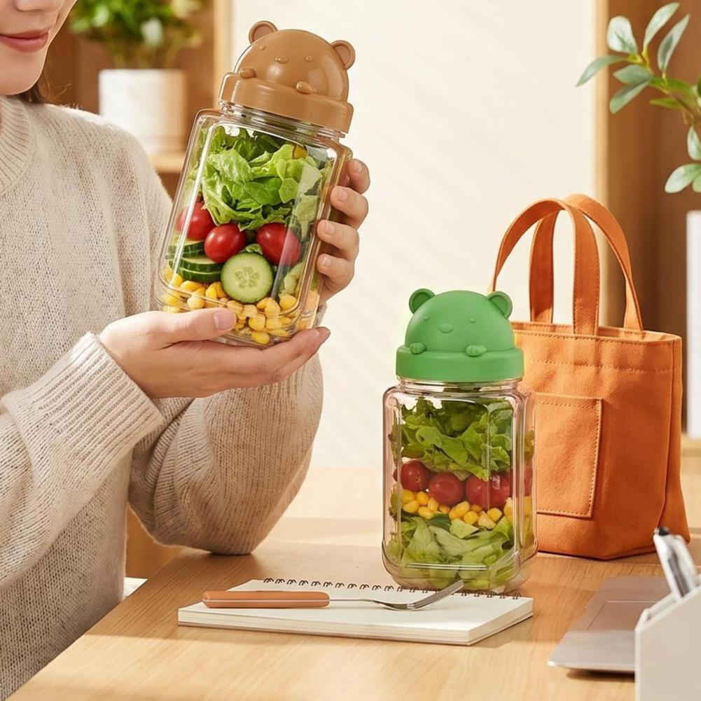 Upgrade Sealed Plastic Salad C - Meal Prep Jar Salad のレビューと価格