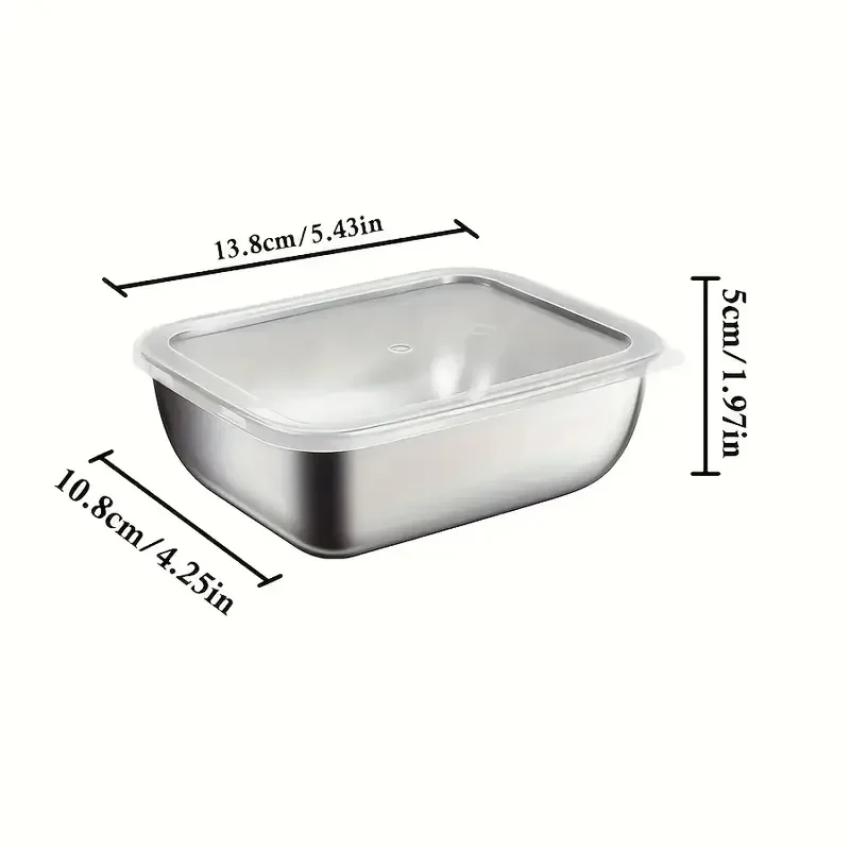 5pcs Stainless Steel Food Stor - Meal Prep Chef のレビューと価格
