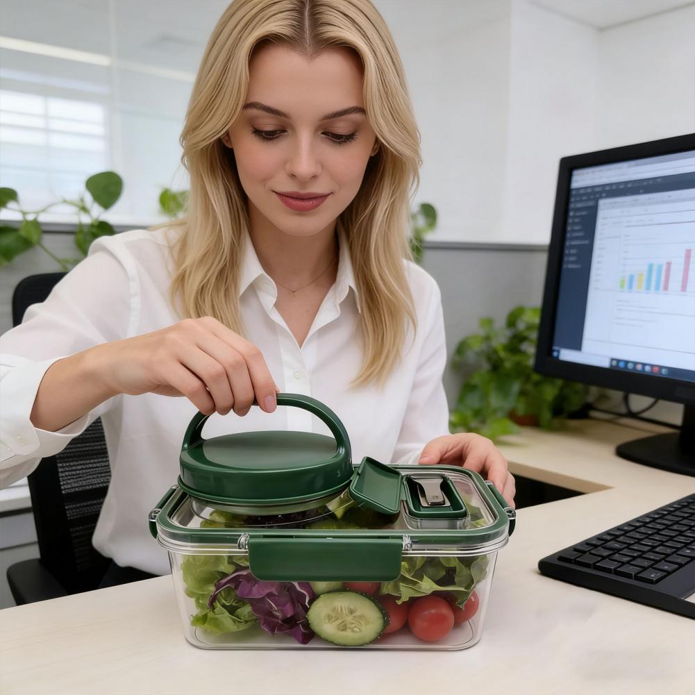 Salad Container with Dressing  - Meal Prep Jar Salad のレビューと価格
