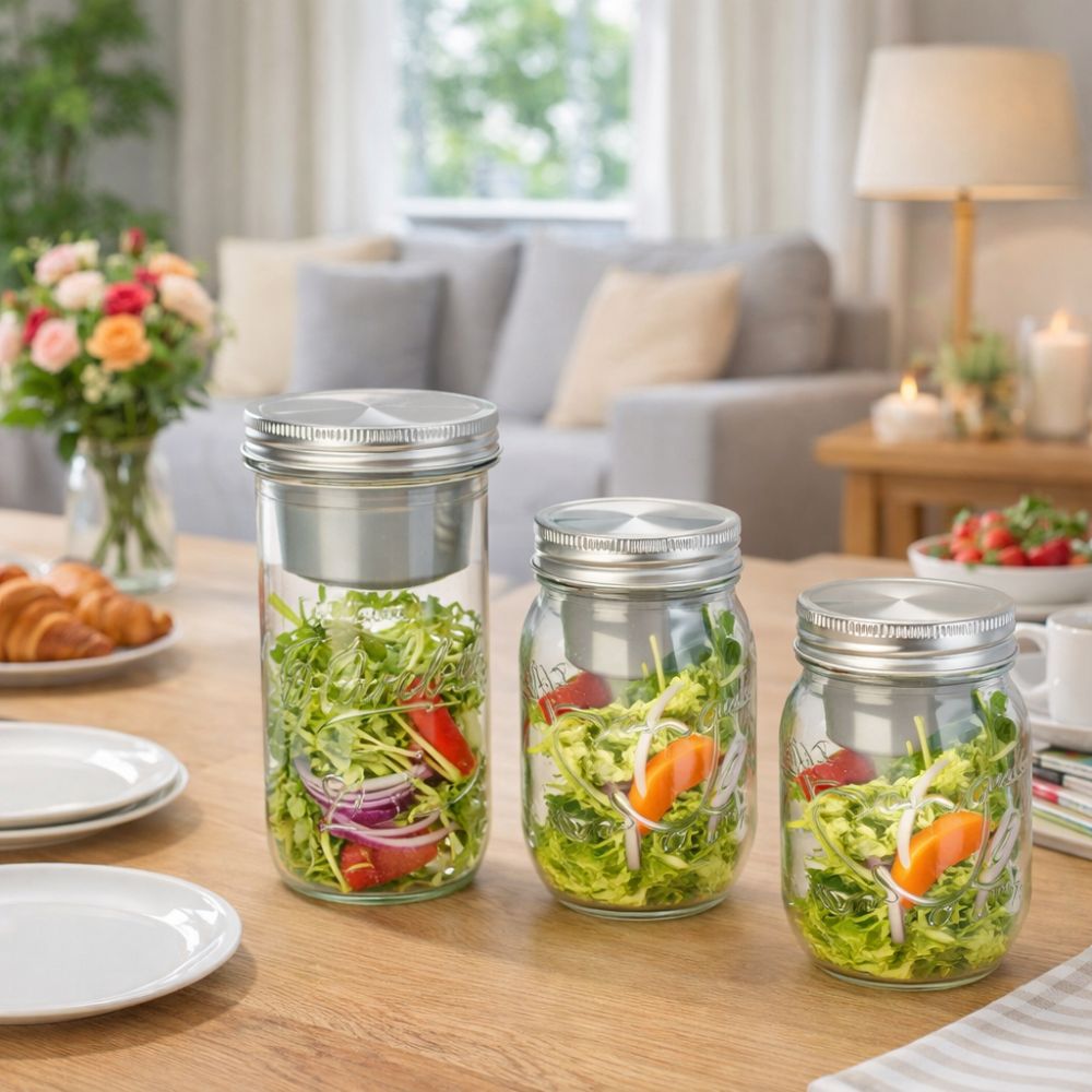 16/24 Oz Salad Glass Jars Wide - Meal Prep Jar Salad のレビューと価格