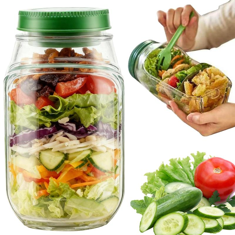 Salad Jar with Side Opening, M - Meal Prep Jar Salad のレビューと価格
