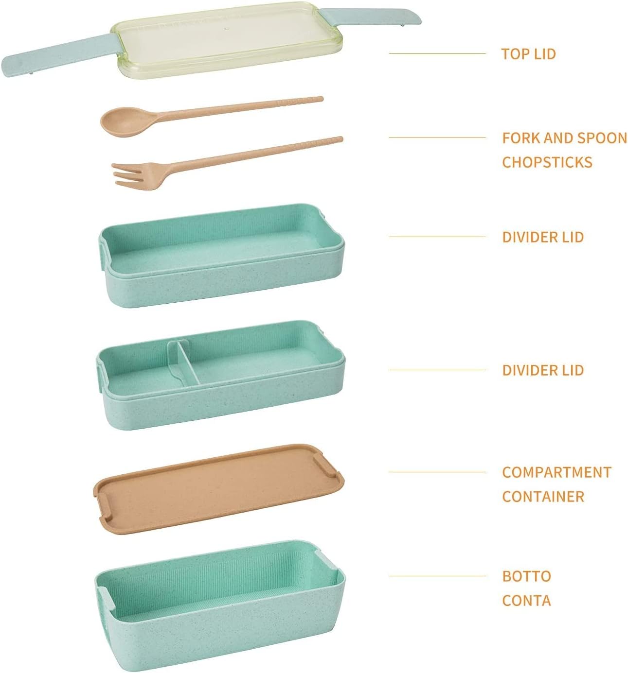 Rarapop 3 Pack Stackable Bento - Meal Prep Japanese のレビューと価格