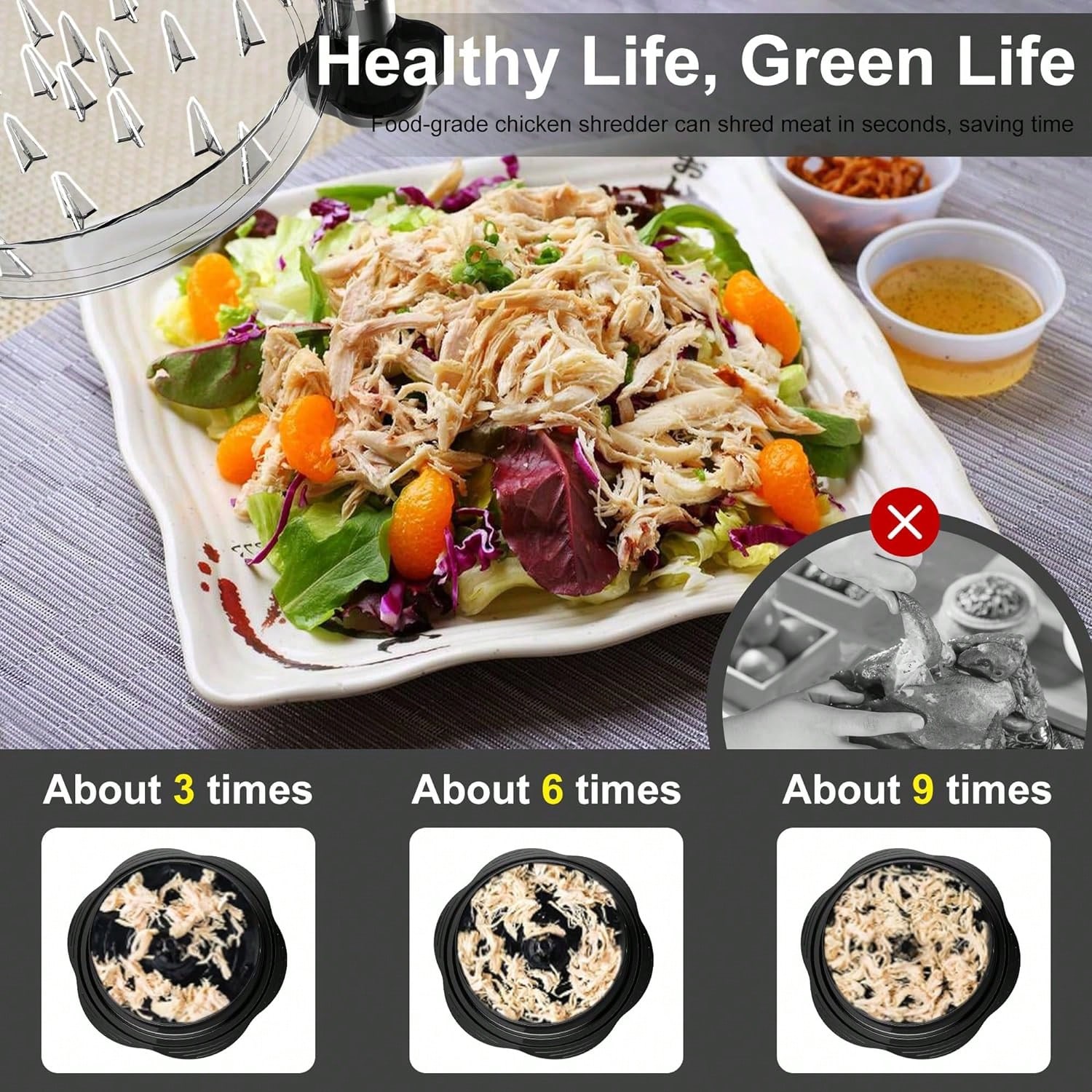Chefy Ergonomic Manual Chicken - Meal Prep Chef のレビューと価格
