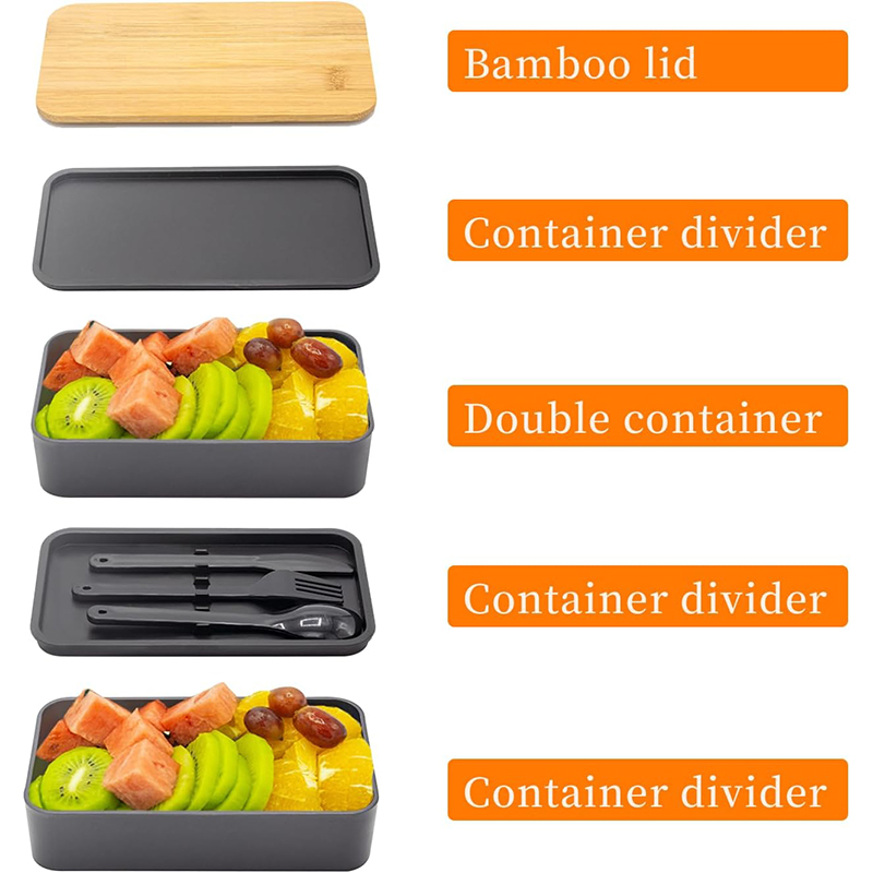 Japanese Bento Box with Bamboo - Meal Prep Japanese のレビューと価格