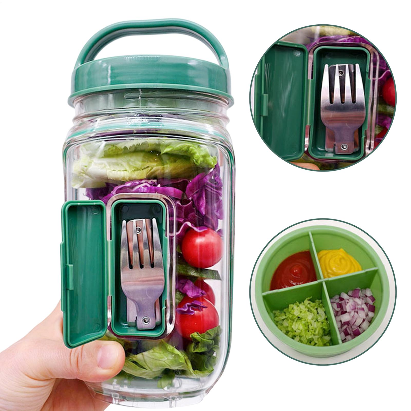 1000ml Leakproof Salad Contain - Meal Prep Jar Salad のレビューと価格