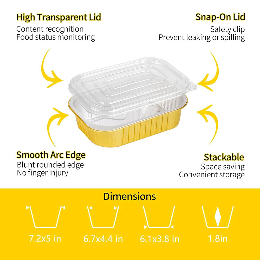 Small Aluminum Pans with Lids  - Meal Prep List のレビューと価格