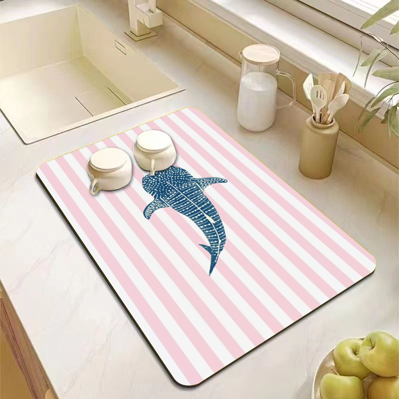 Absorbent Dish Drying Mat for  - Food Prep Mat のレビューと価格