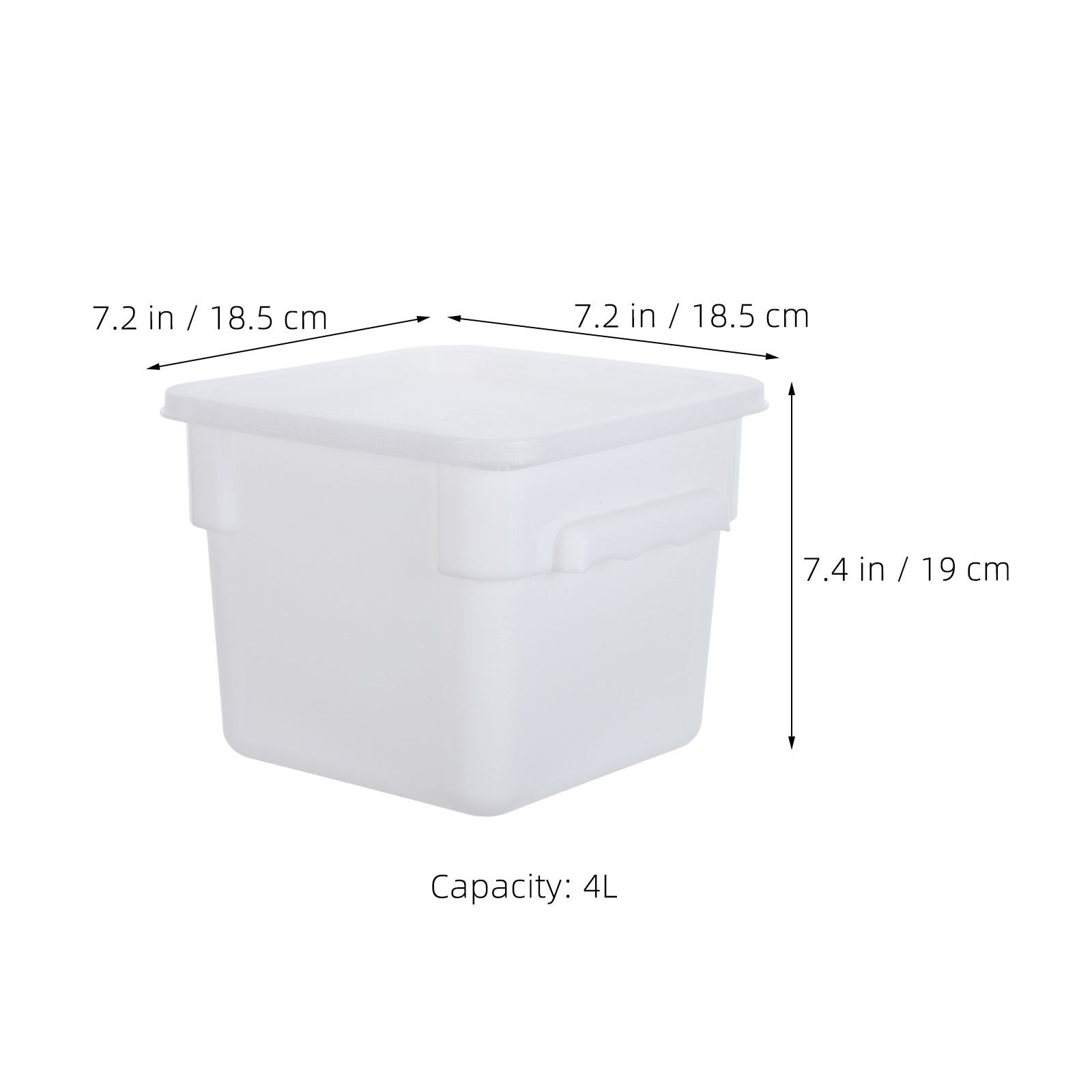 4L Stackable Rectangular White - Meal Prep Restaurant のレビューと価格