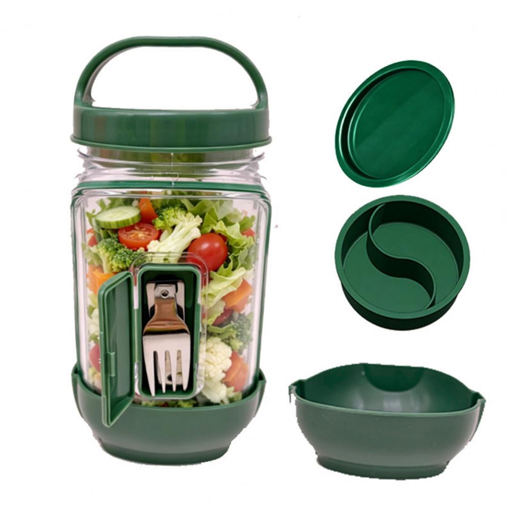 Leakproof Side Open Salad Jar  - Meal Prep Jar Salad のレビューと価格