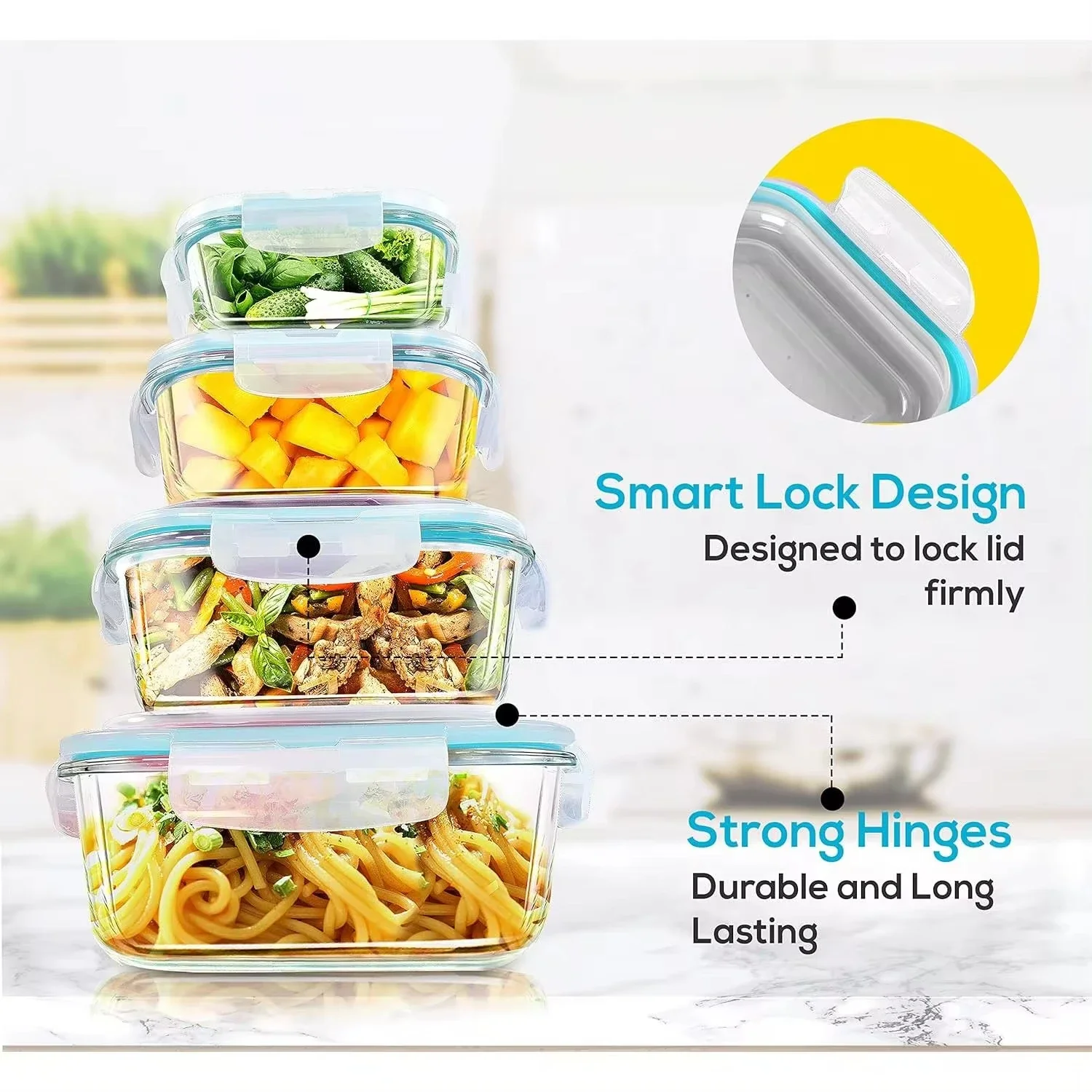 Glass Lunch Box Food Storage C - Meal Prep List のレビューと価格