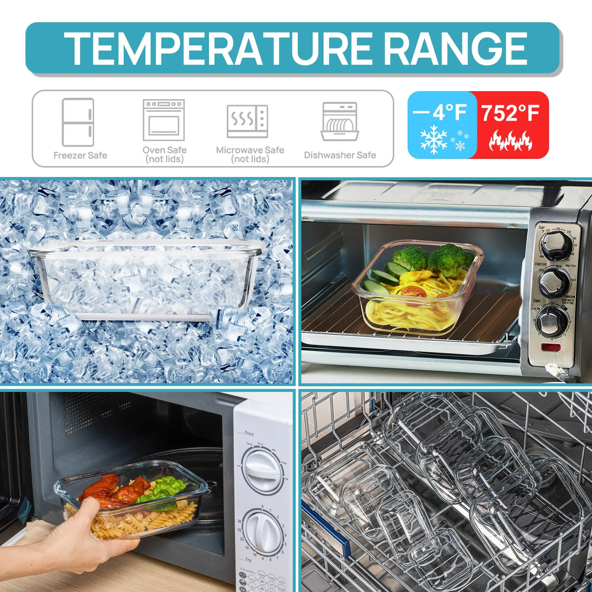Glass Lunch Box Food Storage C - Meal Prep List のレビューと価格