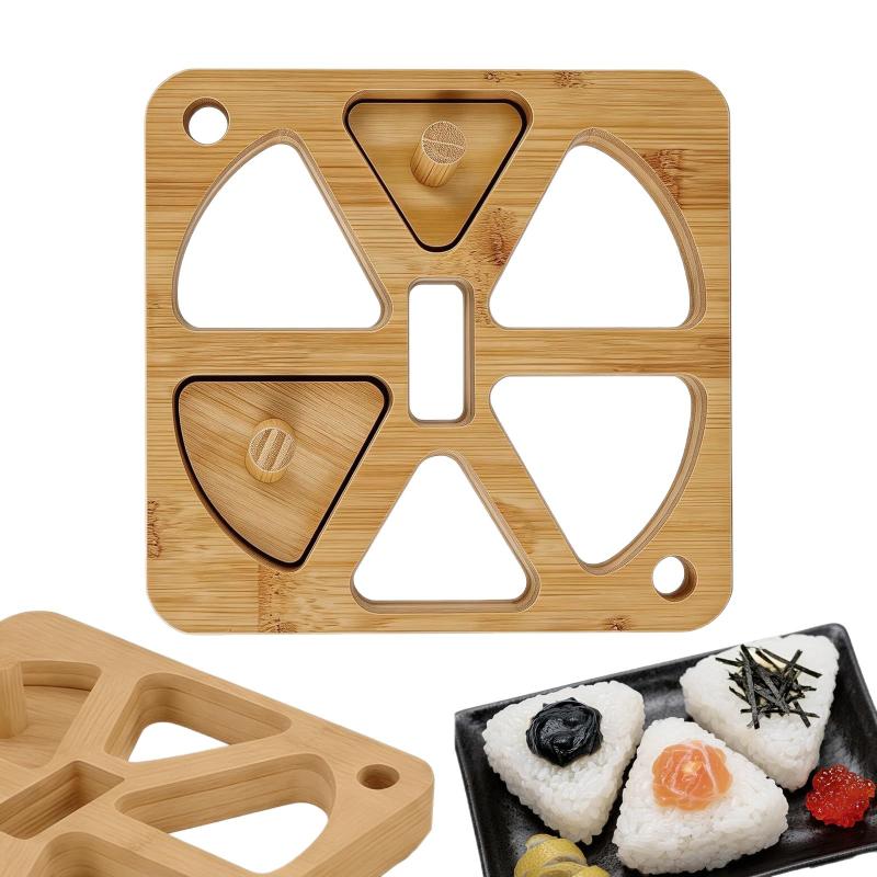 Wooden Onigiri Rice Ball Mold  - Meal Prep Japanese のレビューと価格