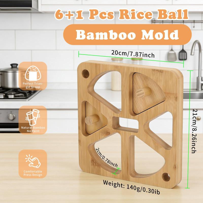 Wooden Onigiri Rice Ball Mold  - Meal Prep Japanese のレビューと価格