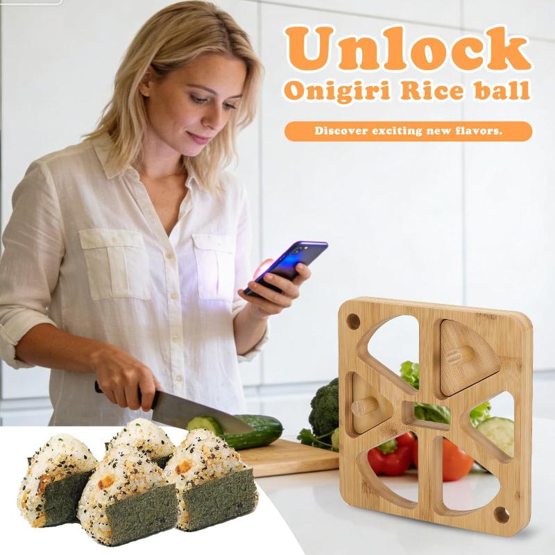 Wooden Onigiri Rice Ball Mold  - Meal Prep Japanese のレビューと価格