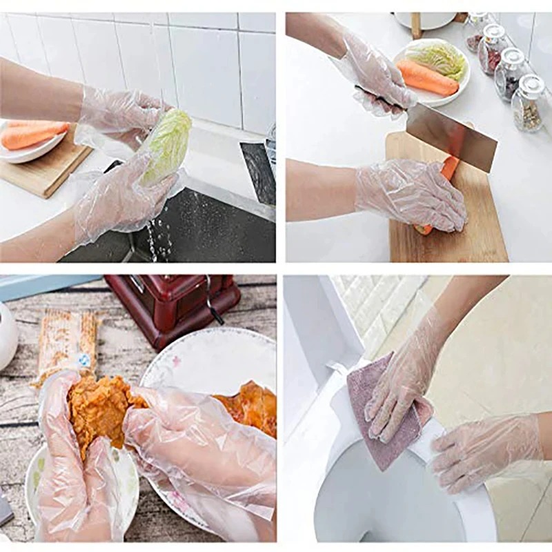 Clear Disposable Gloves Transp - Meal Prep Chef のレビューと価格