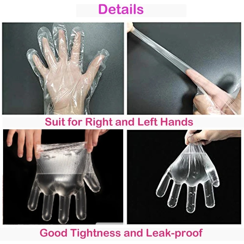 Clear Disposable Gloves Transp - Meal Prep Chef のレビューと価格
